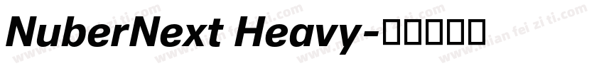 NuberNext Heavy字体转换